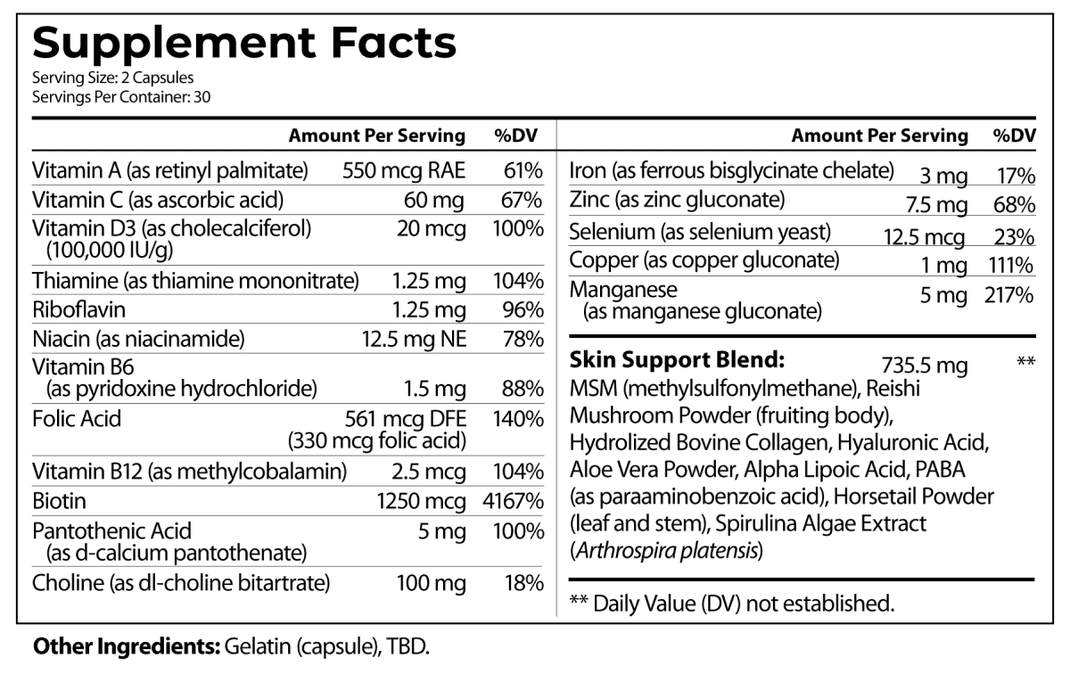 supplement facts